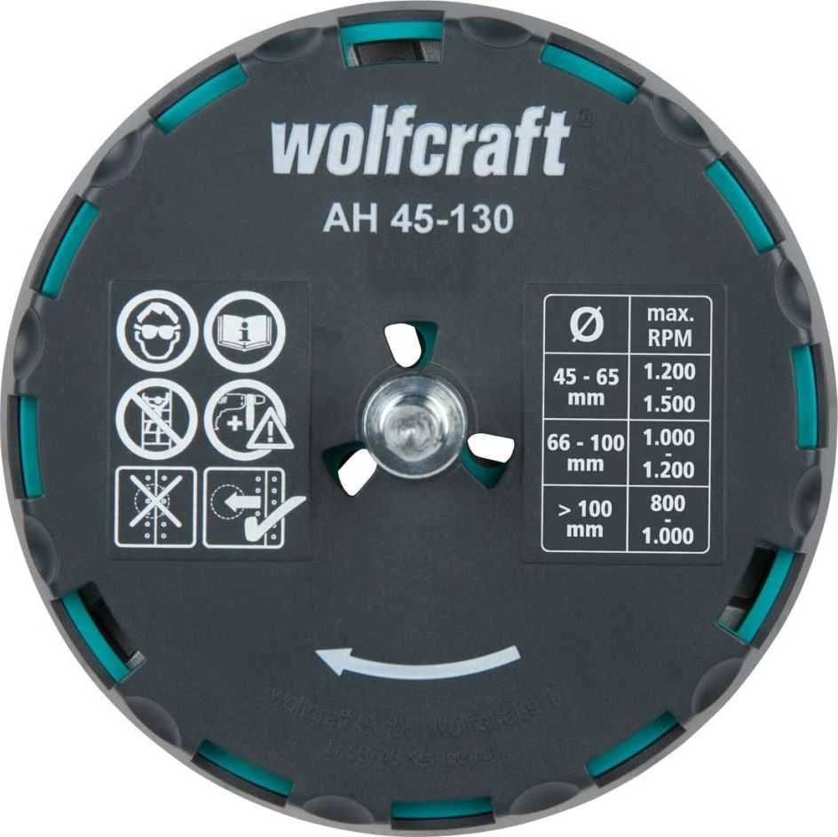 Gręžimo karūna Wolfcraft 5978000; 45-130 mm