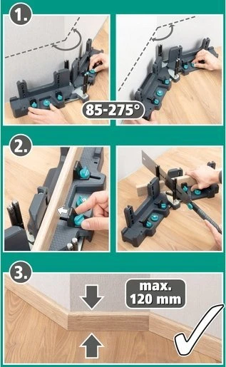 Wolfcraft Reguliuojama PRO kampinė dėžė iš Wolfcraft