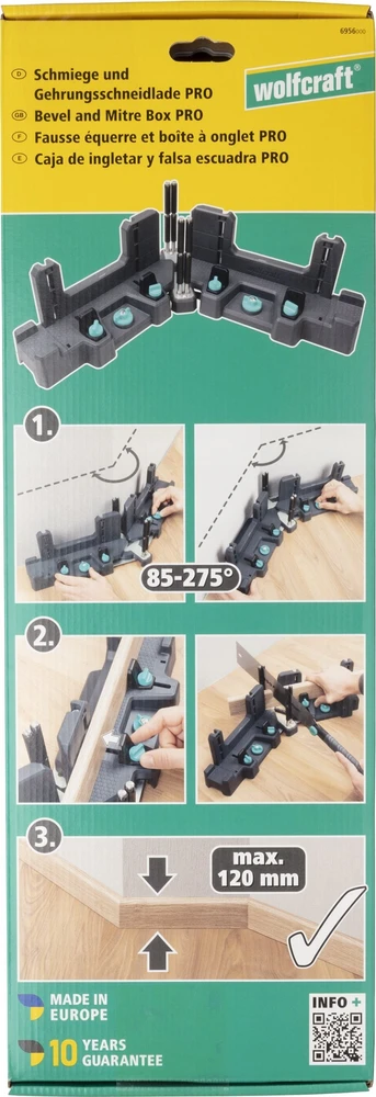 Wolfcraft Reguliuojama PRO kampinė dėžė iš Wolfcraft