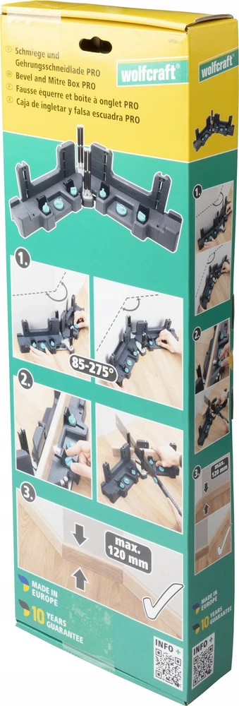 Wolfcraft Reguliuojama PRO kampinė dėžė iš Wolfcraft