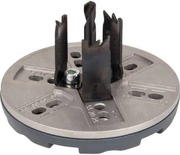 Grąžtas Wolfcraft Wolfcraft reguliuojamas skylės pjūklas - elektros instaliacija 35-83 mm