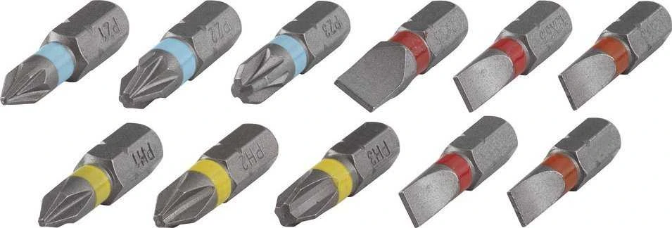 Sukimo antgalių kompl. Wolfcraft; SL/PH/PZ; 7 vnt.