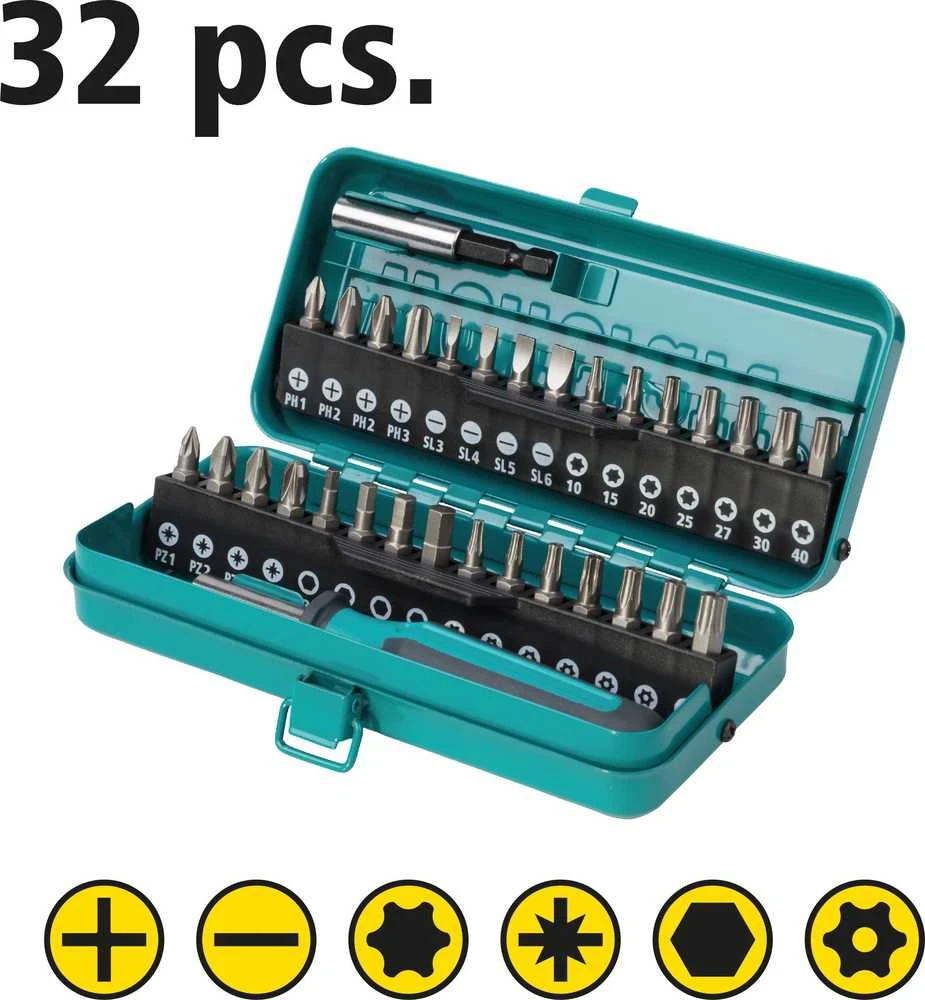Atsuktuvų su antgaliais rinkinys Wolfcraft 1388000 - 30 vnt