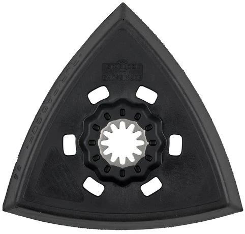 Wolfcraft Trikampis šlifavimo diskas (su velcro tvirtinimo sistema), SL Wolfcraft, kraštinės ilgis: 95 mm. Idealus darbui kampuose – Starlock