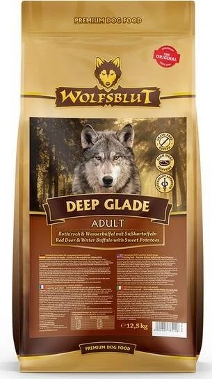Wolfsblut - Šunų ėdalas Deep Glade 12,5kg. - Su elniais ir buivolais