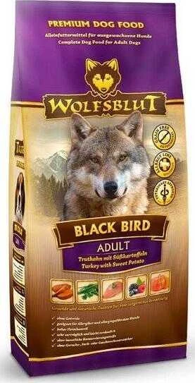 Šunų Maistas - WOLFSBLUT Juodas Bird Turkijos Sausas Maistas 12.5kg Be Glitimo Be Grūdų