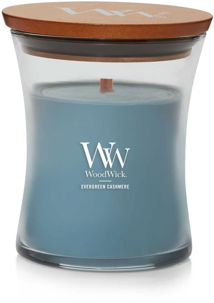 WoodWick Aromatinė žvakė (Evergreen Cashmere), 275 g