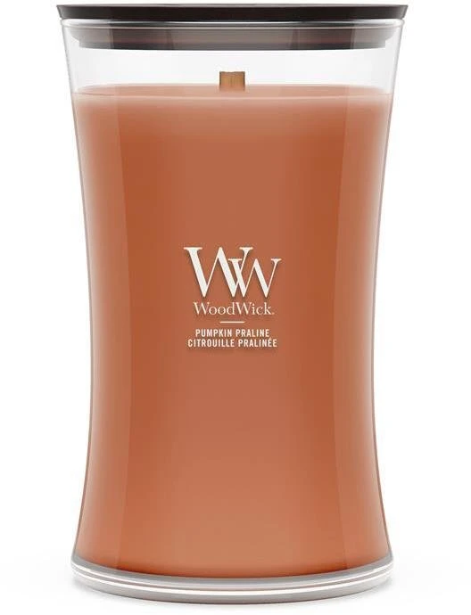 WoodWick Pumpkin Praline vaško žvakė cilindrinė ruda 1 vnt.