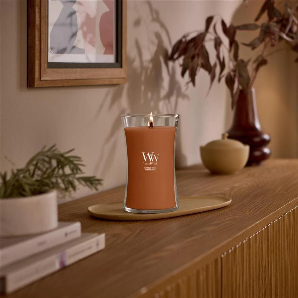 Woodwick Šafrano dūmai (Humidor)