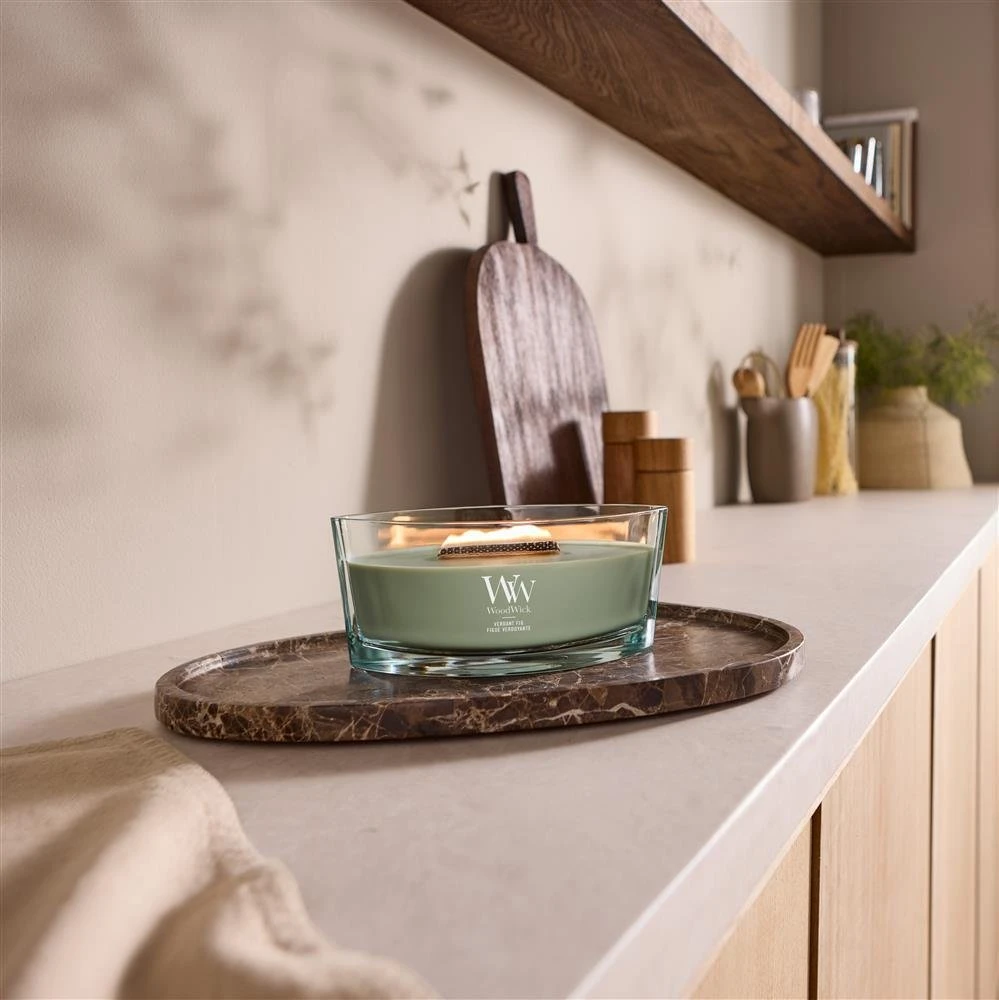 WoodWick Verdant Fig žvakė Elipsė figos žalia 1 vnt. (10.76291.0000)