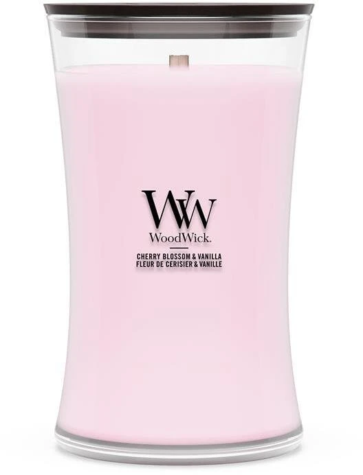 WoodWick vyšnių žiedų ir vanilės skonio kvapiklis 609,5 g