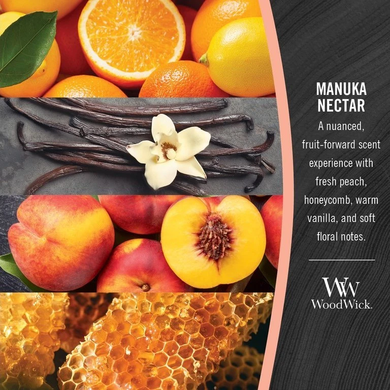 WoodWick Aromatinė žvakė (Manuka Nectar), 609,5 g