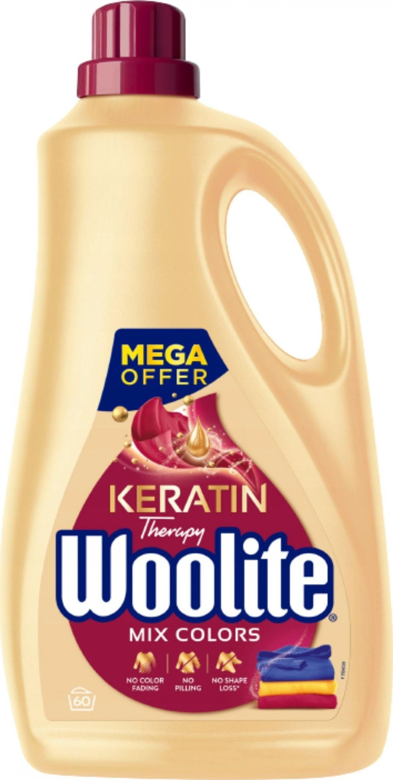 Skystasis skalbiklis WOOLITE Mix Colors, (60 skalbimų), 3,6 l