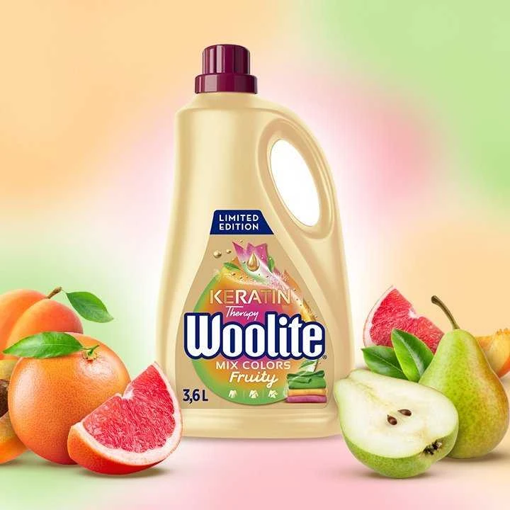 Skystas skalbiklis Woolite therapy fruity, 3.6 l