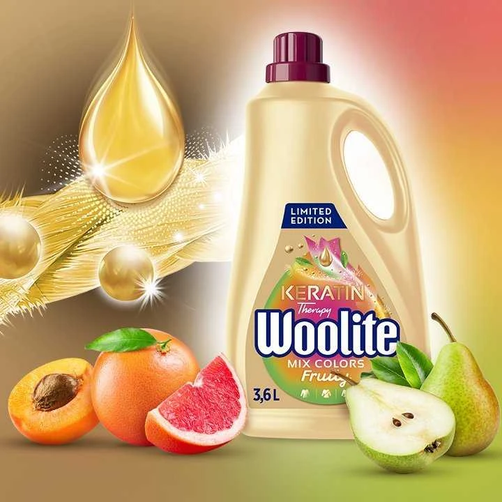 Skystas skalbiklis Woolite therapy fruity, 3.6 l