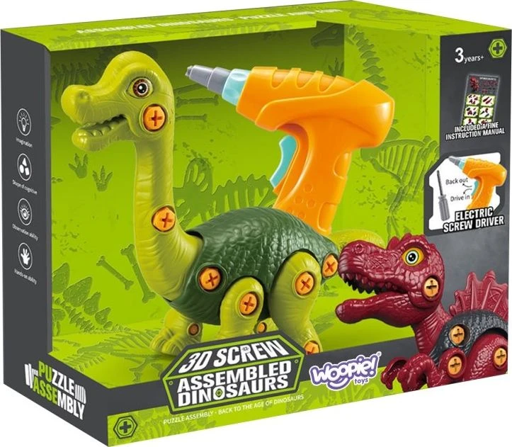 Woopie Konstrukcinis rinkinys – Brachiosaurus dinozauras su gręžtuvu 31 vnt.