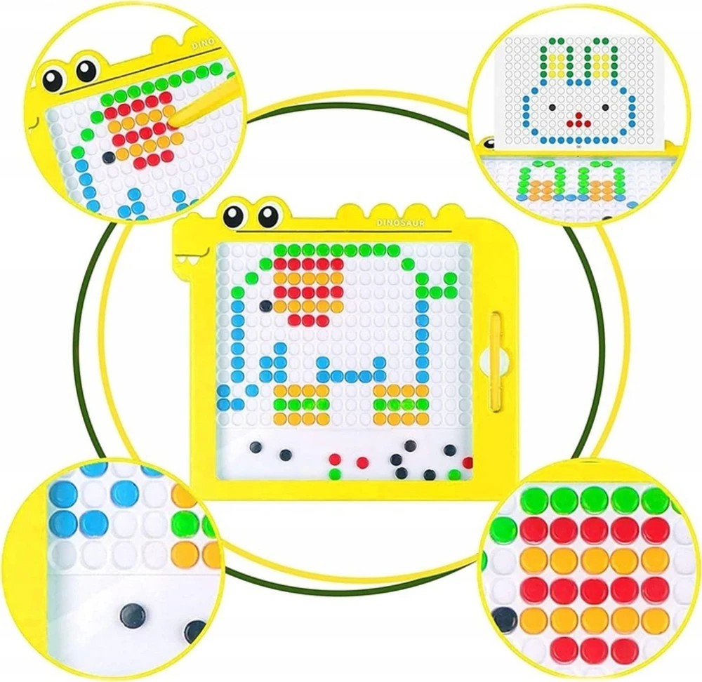 Woopie magnetinė lenta vaikams Montessori Magpad dinozauras