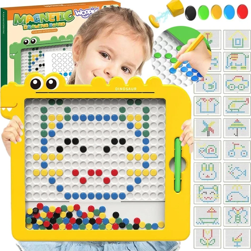 Woopie magnetinė lenta vaikams Montessori Magpad dinozauras