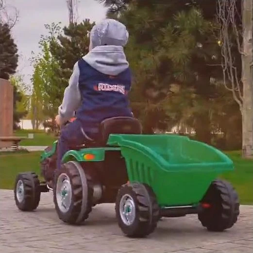 Vaikiškas pedalinis traktorius WOOPIE Farmer GoTrac su tyliais ratais