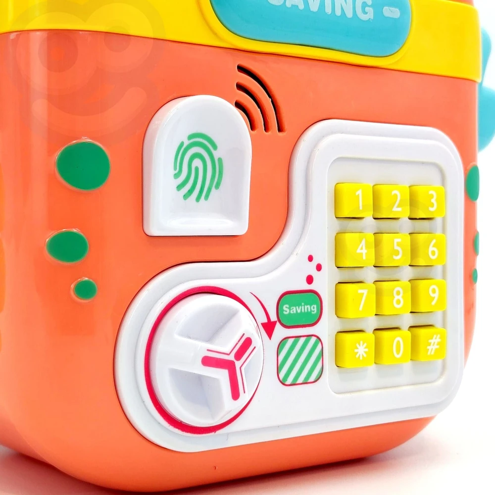 WOOPIE Elektroninė Pinigų Taupyklė Krabas Su Slaptažodžiu Oranžinė