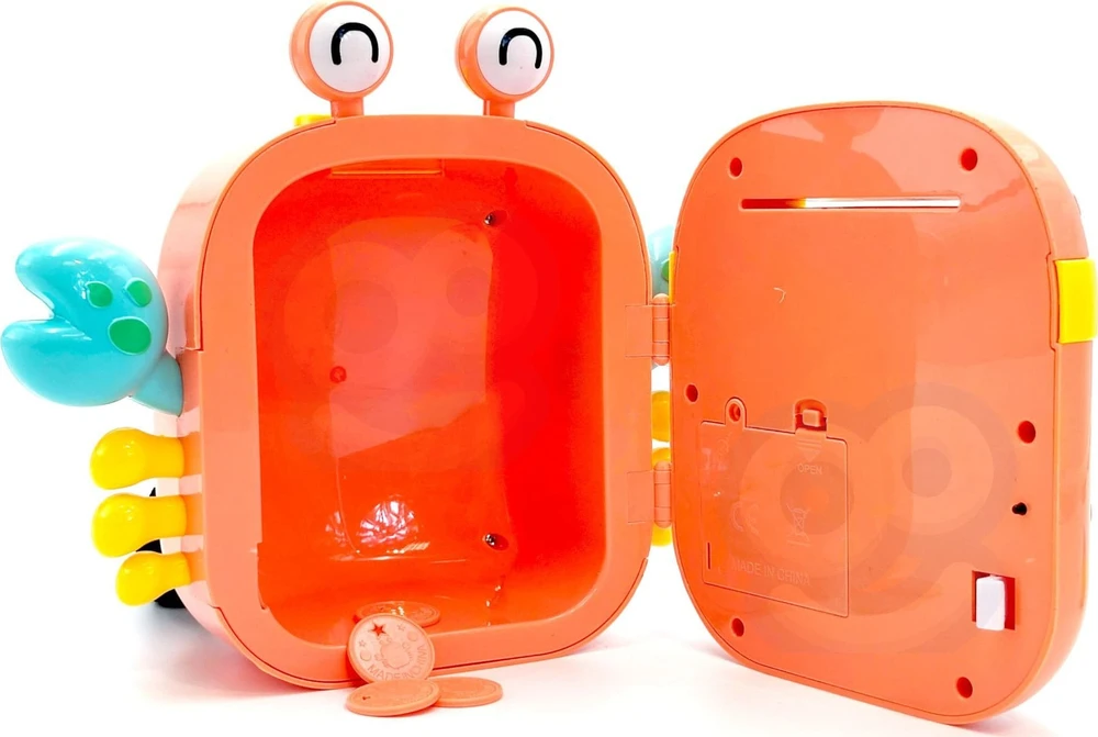 WOOPIE Elektroninė Pinigų Taupyklė Krabas Su Slaptažodžiu Oranžinė