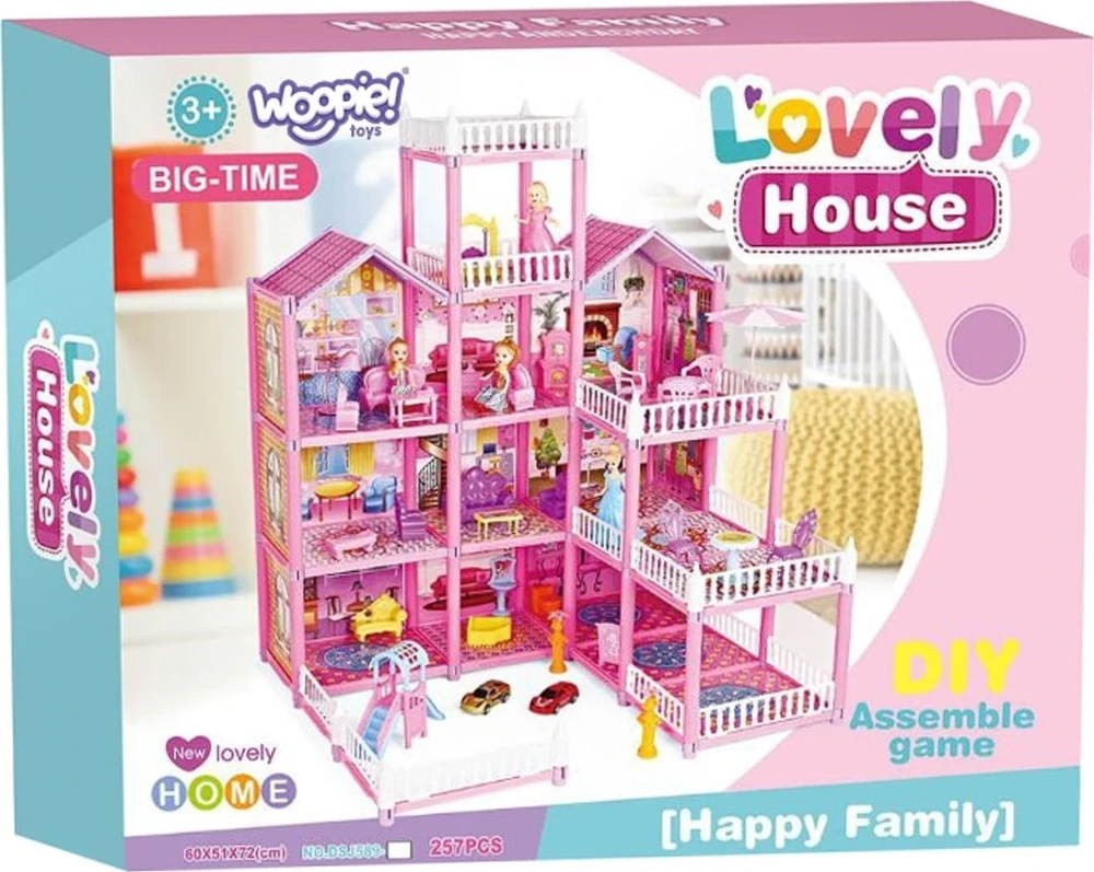 WOOPIE Lėlių namelis LOVELY HOUSE 194 el.