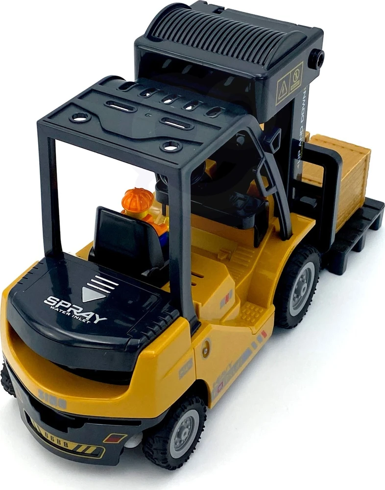 WOOPIE nuotoliniu būdu valdomas šakinis krautuvas 2in1 RC kranas – mastelis 1:24