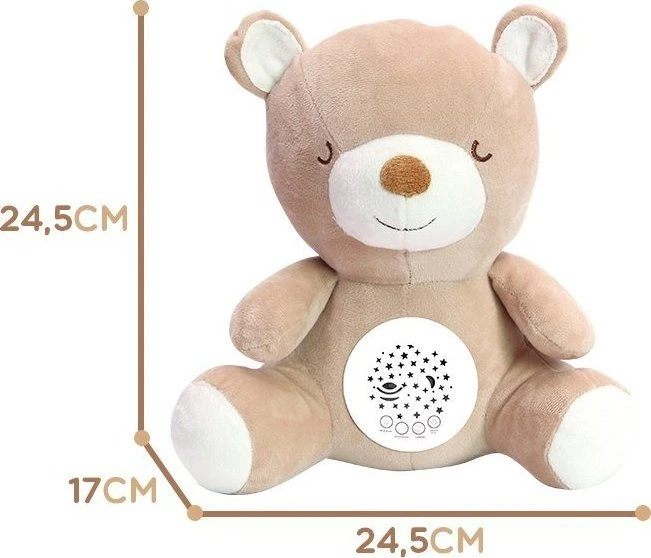 Woopie Migdantis meškutis su projektoriumi 2in1