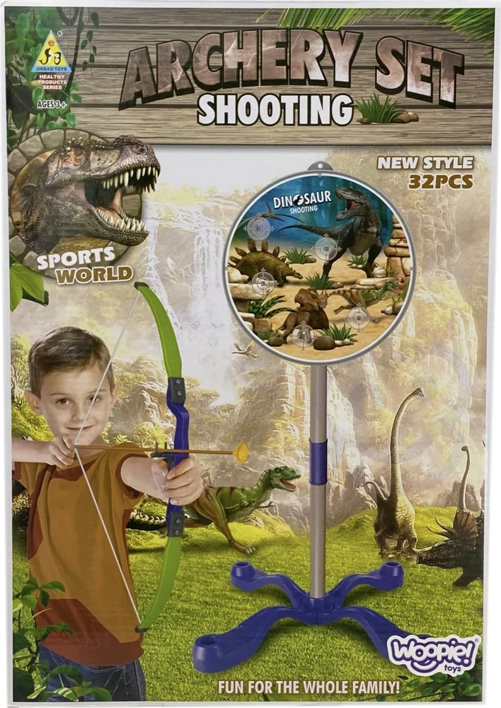 WOOPIE Vaikų Lankininko Rinkinys Dinosaurus Apdaira 32 vnt.
