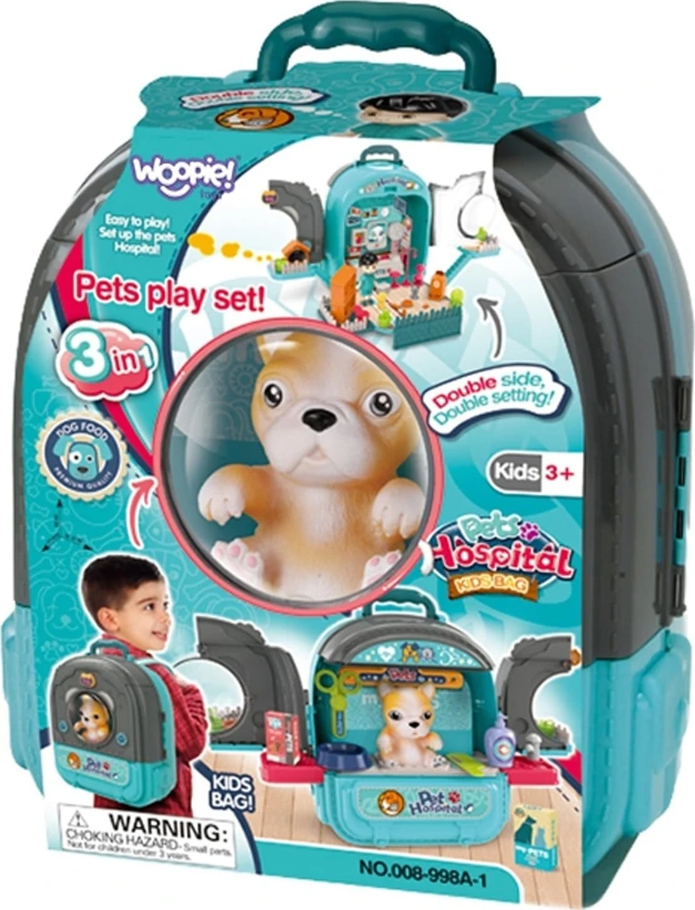 Mažojo veterinaro rinkinys 3in1 WOOPIE