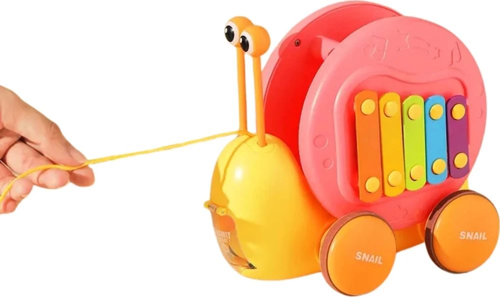 Traukiamas šliužas 4in1 WOOPIE rožinis