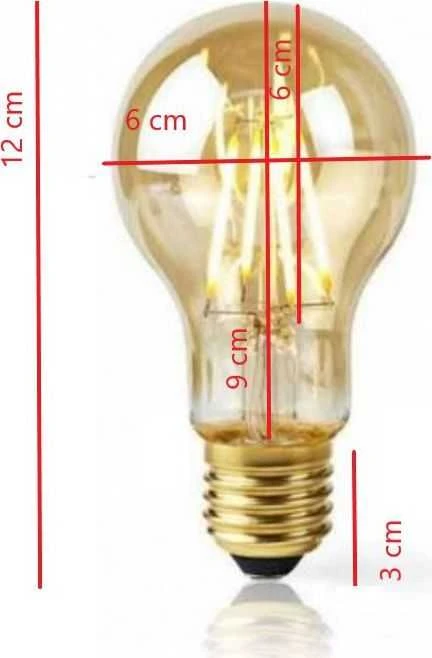 Lemputė LED filamentas E27, 230V, 6W, 650lm, 2700K, išmanioji Wi-Fi, valdoma programėle, TUYA, WOOX