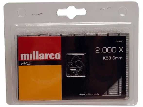 Work it by millarco® kabės 6 mm K53 po 2 000 vnt.