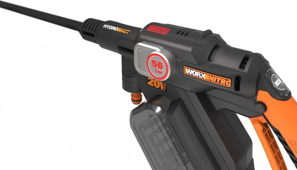 Worx akumuliatorinė plovykla Worx WG633E.9, 56bar, be akumuliatoriaus ir koroviklio