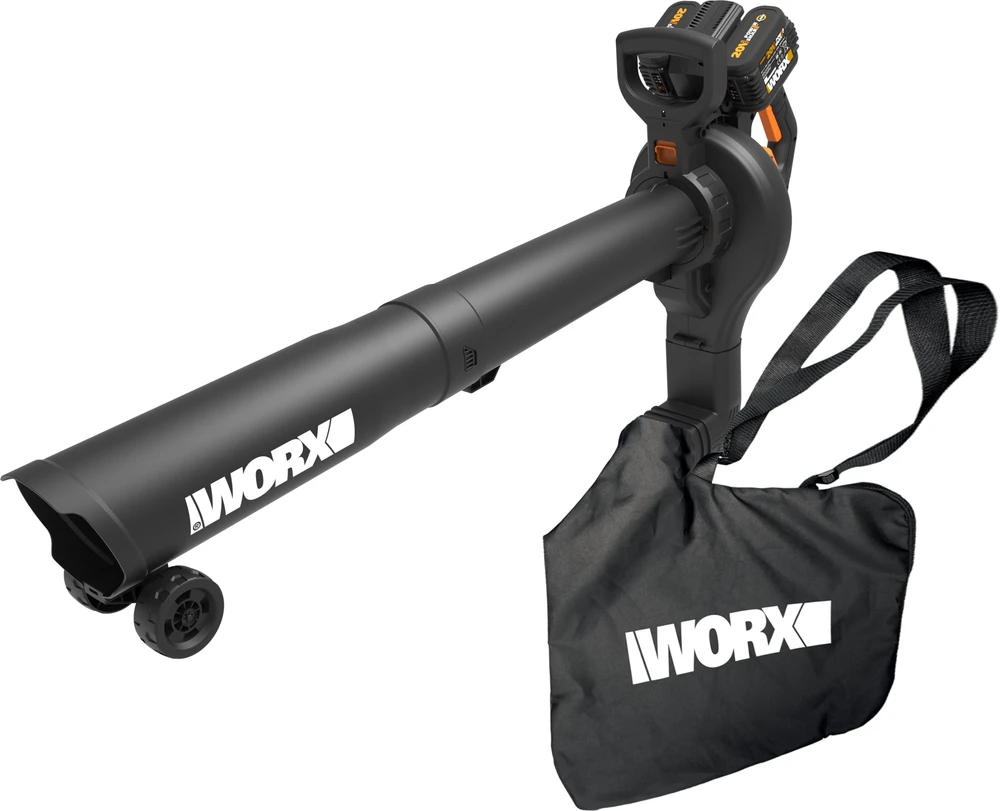 Akumuliatorinis lapų siurblys-pūstuvas Worx WG583E; 2x20 V; 2x4,0 Ah akum.