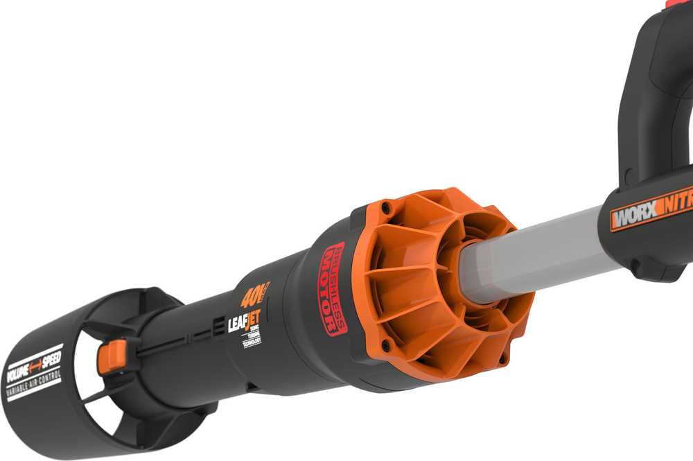 WORX akumuliatorinė lapų pūstuvas 40 V, 266 km/h, be akumuliatoriaus ir įkroviklio, WG585E.9