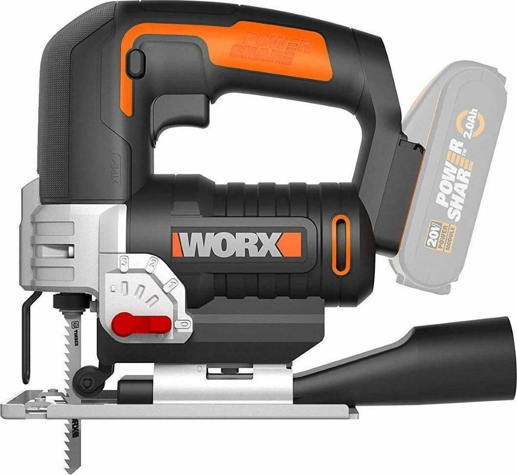 Siaurapjūklis WORX WX543.9 (be akum.)