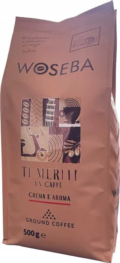 Woseba malta kava WOSEBA TI MERITI kava, CREMA E AROMA, malta, 500g