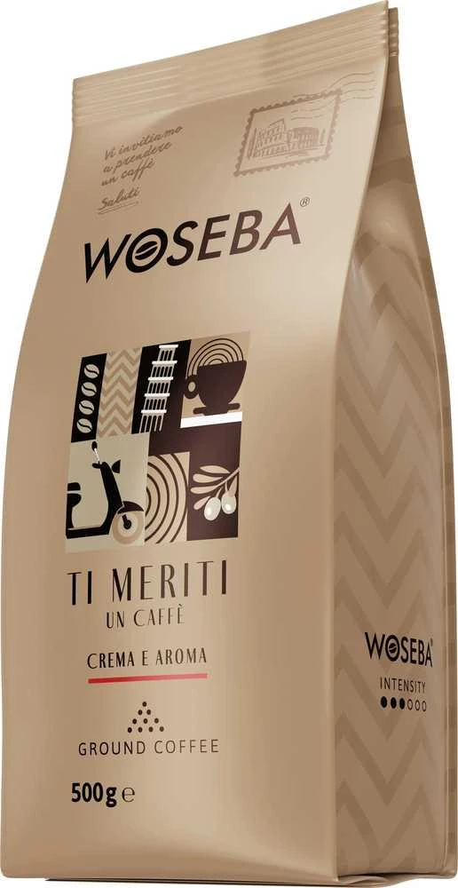 Woseba malta kava WOSEBA TI MERITI kava, CREMA E AROMA, malta, 500g