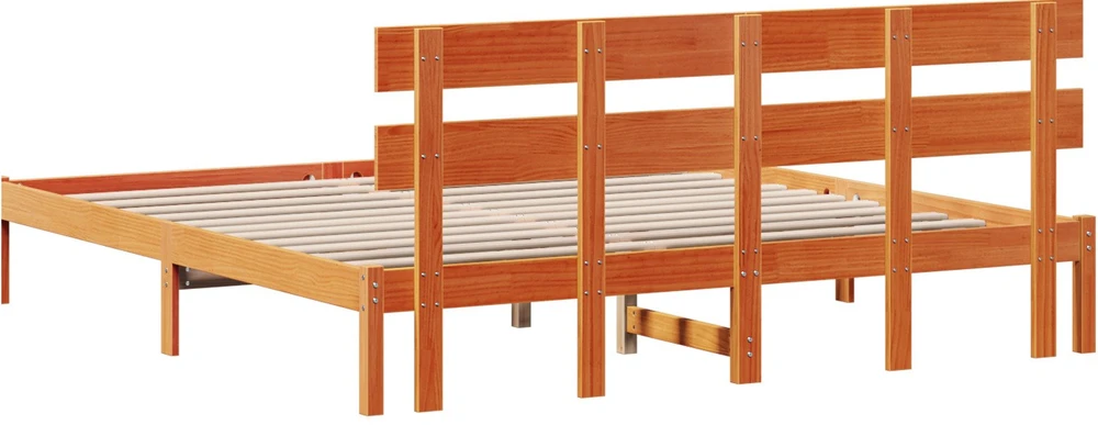 Lovos rėmas Ruda 180 x 200 cm Pušies medienos masyvas