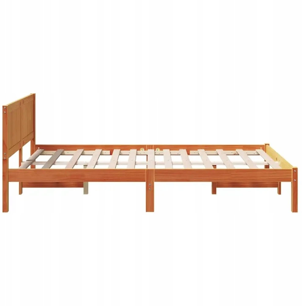 Lovos rėmas Ruda 140 x 190 cm Pušies medienos masyvas