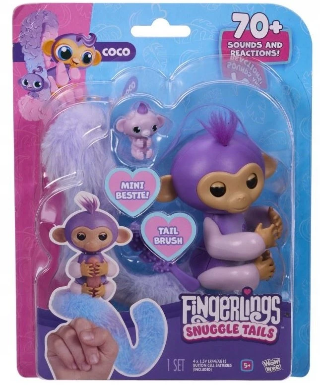 Wow Wee Fingerlings - Staigmenos uodegos - Beždžionė (602021)