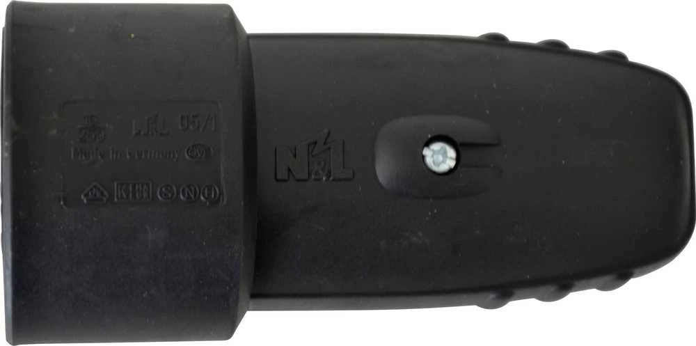 N_L Ilgintuvo lizdas N&L, 3P, 16A, 250V, juodos spalvos