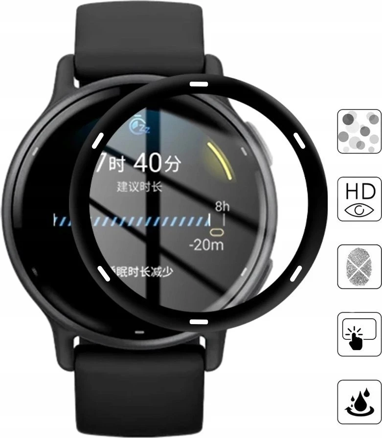 Wozinsky Full Glue Apsauginis stiklas Garmin Vivoactive 5 (2 vnt.)