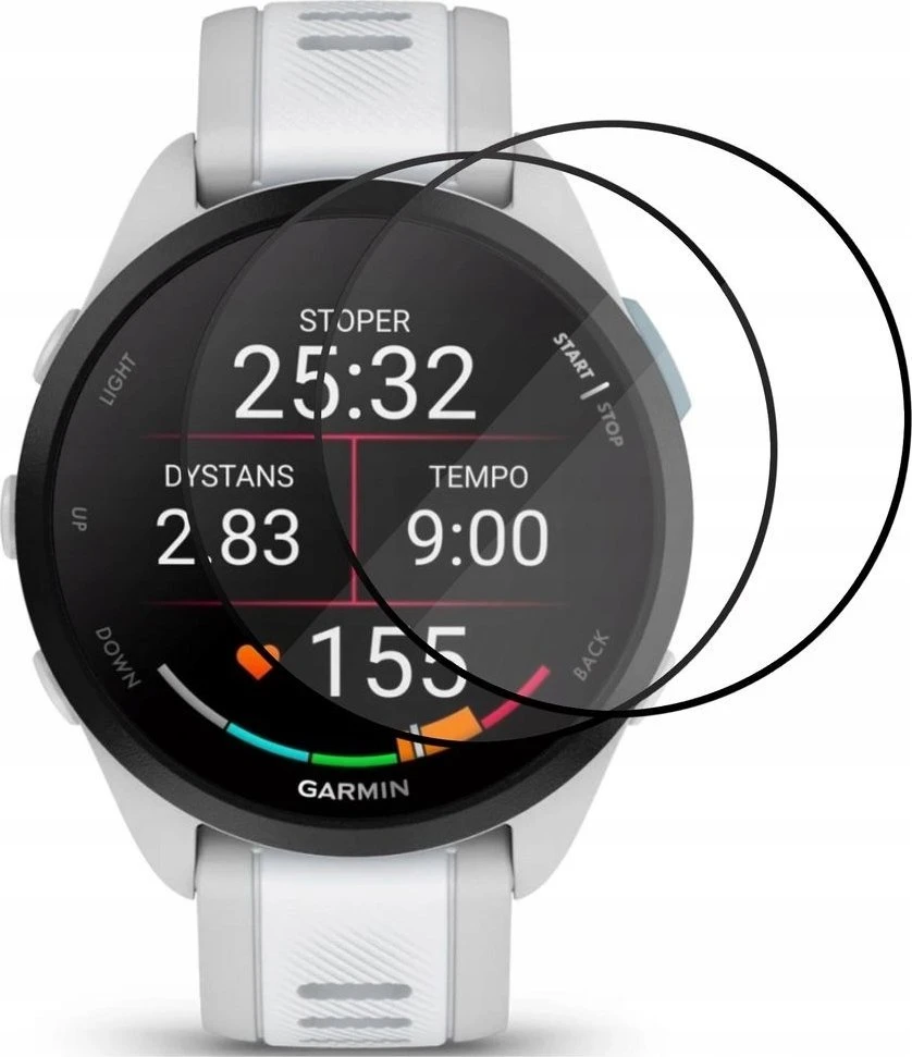 Wozinsky Full Glue Apsauginis stiklas Garmin Forerunner 165 (2 vnt.)