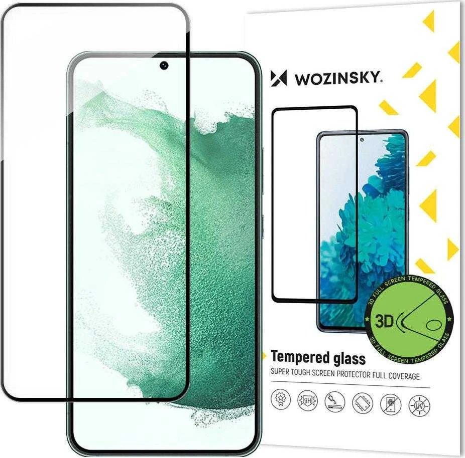 Bestsuit 3D Edge Nano Flexi Glass Film Full Screen apsauginis stiklas su rėmeliu Samsung Galaxy S22 + (S22 Plus) Transparent