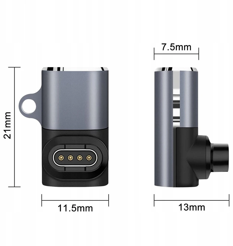 Wozinsky WAYGS1 USB-C Adapteris for Garmin Išmanusis laikrodis – pilkos spalvos