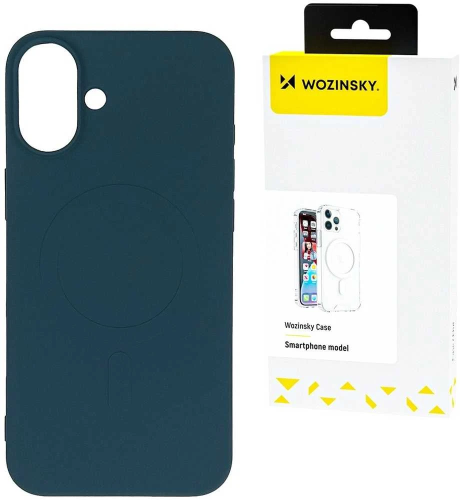 Wozinsky Liquid Silicone MagSafe for Samsung Galaxy S25 – dėklas telefonui mėlynos spalvos