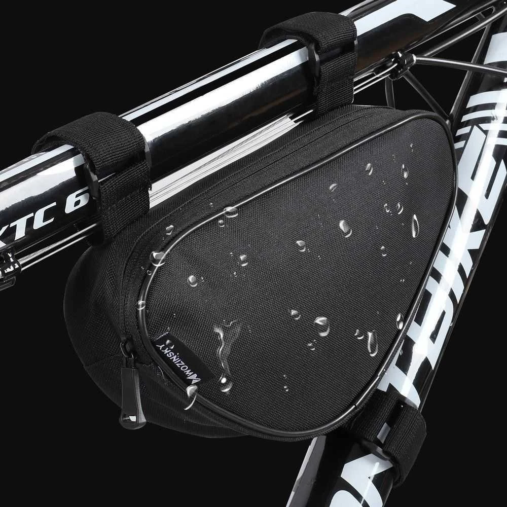 Wozinsky bike bag skirta 1.5l bike frame juodos spalvos (WBB11BK)