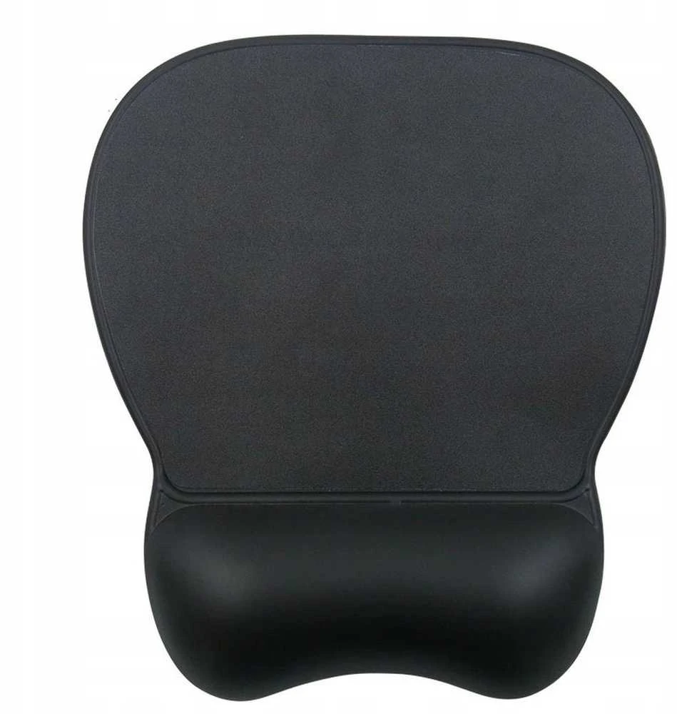 Wozinsky Ergonomic Pelės kilimėlis and Riešo atrama Gel Eco Leather Large Anti-Slip – juodos spalvos